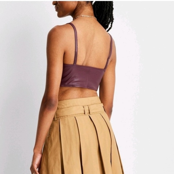 New! Women's Strappy Faux Leather Tiny Top - Future
Collective w/Reese Blutstein - Picture 2 of 12